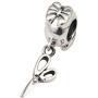 Scissors/Mirror/Comb Charm Beads 925 Sterling Silver & Clear Enamel Charm Fit for European Snake Chain Bracelets