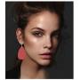 4 Pairs Leather Teardrop Earring Lightweight Leaf Drop Bohemian Hollow Earrings For Women Girl