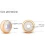 Round Spacer Beads Clip Stopper Charms Sterling Silver for European Bracelets 2PCS