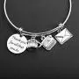 TIIMG Secretary Gift Administrative Assistant Bracelet Thank You for All That You Do Bracelet Coworker Leaving Gift Retirement Gift for Her