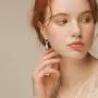 CASSIECA 16 Pairs Crystal Drop Dangle Earrings for Women Girls Cubic Zirconia Hoop Earrings Teardrop Vintage Earrings Jewelry Set for Women Christmas Gifts