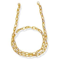 mask chain holder plated 14K rose gold paperclip jewelry face mask chain necklace lanyard for women & girls (2 pcs )