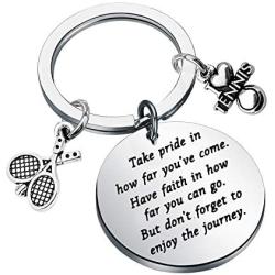 Tennis Keychain Gifts Tennis Player Gifts Tennis Teams Inspiration Gift Tennis Jewelry Tennis Coaches Gifts Take Pride in How Far You Have Come