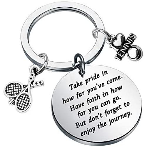 Tennis Keychain Gifts Tennis Player Gifts Tennis Teams Inspiration Gift Tennis Jewelry Tennis Coaches Gifts Take Pride in How Far You Have Come