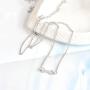 MIXIA 2pcs/Set Dog Bone Charm Necklace Collar Matching Friendship Best Friend Keyring Jewelry Pet Jewelry Dog Lover Gift Set