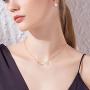 PRAYMOS Cat Necklace 925 Sterling Silver Synthetic Opal Necklace Cat Gifts for Cat Lovers