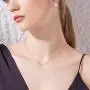 PRAYMOS Cat Necklace 925 Sterling Silver Synthetic Opal Necklace Cat Gifts for Cat Lovers
