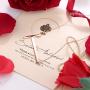 Finrezio Stainless Steel Large Initial Necklace Rose Gold Plated Big Letter Pendant Necklace for Women Mother from Alphabet 26 A-Z