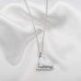 FUSTMW Skater Necklace Ice Skate Necklace White Enameled Figure Skating Pendant Team Sport Skater Jewelry Skate Lover Gift