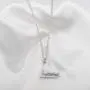 FUSTMW Skater Necklace Ice Skate Necklace White Enameled Figure Skating Pendant Team Sport Skater Jewelry Skate Lover Gift