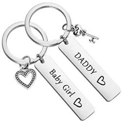 MAOFAED Father Daughter Gift Dad Keychain Daddy and Baby Girl Keychain BDSM Keychain DDLG Gifts Daddydom Gift Babygirl Gift