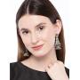 Aheli Dual Tone Indian Boho Oxidized Jhumka Jhumki Earrings Ethnic Wedding Party Tribal Fashion Jewelry for Women Girls