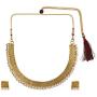 Efulgenz Indian Bollywood Traditional Faux Pearl Temple Choker Wedding Necklace Earrings Jewelry Set