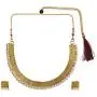 Efulgenz Indian Bollywood Traditional Faux Pearl Temple Choker Wedding Necklace Earrings Jewelry Set