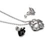 Yoursfs Flower Jewelry Set 18K Rose GP Sexy Flower Lacing with Rhinestones Clip Earrings&Necklace Ladies Jewelry Set