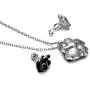 Yoursfs Flower Jewelry Set 18K Rose GP Sexy Flower Lacing with Rhinestones Clip Earrings&Necklace Ladies Jewelry Set