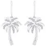 10k Gold Round Diamond''Palm Tree'' Earrings (0.14 cttw, J-K Color, SI2-I1 Clarity)