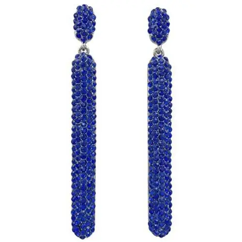 Long Rhinestone BIG BLING Large Fancy Unique Formal Prom Dangle Drop Post Earrings Long Rhinestone BIG BLING Large Fancy Unique Formal Prom Dangle Drop Post Earrings