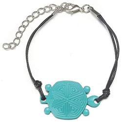 HANRESHE Miracle Turtle Transformation Charm Bracelet Carapace Turtle Ladybug Cat Noir Anime Costume Kids Jewelry Bohemia Chain Bracelet for Kidss Gift