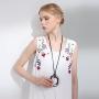 Coostuff 2018 Hotsale Handmade Women Long Necklaces Jewelry Black Sandalwood Vintage Statement Necklace for Women