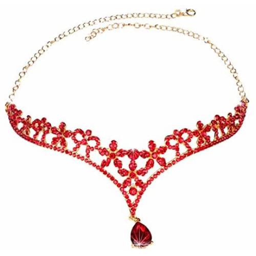 Crystal Diamond Bride Headdress Wedding Hair Jewelry Forehead Pendant Party
