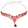 Crystal Diamond Bride Headdress Wedding Hair Jewelry Forehead Pendant Party