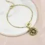 Joycuff Sunflower Bracelets for Women Teen Girls Daughter Best Friend Youre My Sunshine Initial Jewelry 18K Gold Chain Birthday Gifts for Her