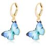 Acrylic Flying Butterfly Dangle Earrings Elegant Animal Dangle Charm Earrings Butterfly Huggie Drop Earrings for Women Girls Big Long Drop Hook Insect Jewelry