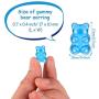 18 Pairs Plastic Post Earrings Cute Bear Earring Set Pendant Earrings for Women