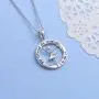 Inspirational Jewelry Sterling Silver She Believed She Could So She Did Love Heart Necklace,18''
