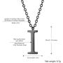 PROSTEEL Stainless Steel/Sterling Silver Initial Name Necklace, A to Z Initial Letter Personalized Necklaces for Men Women, Gold/Silver/Black Tone, 16''/20'' Adjustable, Come Gift Box