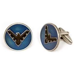 SharedImagination Nightwing Cufflinks, Justice League Logo Tie Clip, DC Comics Batman vs Superman Tie Tack Jewelry, Teen Titans Robin Cuff Links Link Wedding Party Gift, Avengers Groomsmen Gifts