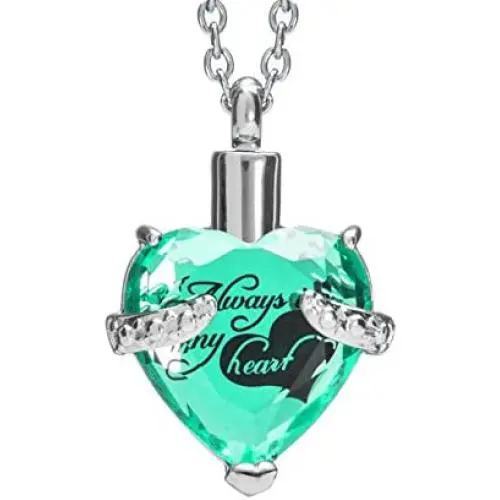 Smartchoice Cremation Jewelry For Ashes Urn Necklace Heart Pendant With Beautiful Presentation Gift Box With Stainless Chain And Accessories, Smartchoice Cremation Jewelry For Ashes Urn Necklace Heart Pendant With Beautiful Presentation Gift Box With Stainless Chain And Accessories,