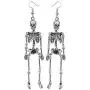Szxc Womens Jointed Skeleton Dangle Long Earrings - 3-1/2 Inch - Ultra Light - Lead & Nickle Free - Halloween Costume Accessories Szxc Womens Jointed Skeleton Dangle Long Earrings - 3-1/2 Inch - Ultra Light - Lead & Nickle Free - Halloween Costume Accessories