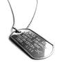 I Can Do All Things Through Christ Military Dog Tag Necklace Philippians 413