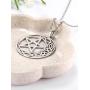 cooltime Stainless Steel Pentacle Pendant Necklace Pentagram Celtic Knot Star Circle Crescent Charm Jewelry