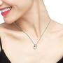 Aniu Initial Alphabet Letter Name O Necklace for Women/Girls, 925 Sterling Silver Cursive Script Rose Name Pendant, Personalized Charm Jewelry Gift (Letter O)