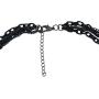 Deluxe Gothic Crosses Retro 80 Madonna Multilayer Black & Gunmetal Chain Long Multi Strand Necklace