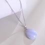 iSTONE 925 Sterling Silver Natural Gemstone Ladies Pendant Necklace, Gemstone Birthstone with 18'' Silver Chain
