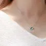 JEWME 925 Sterling Silver Mermaids Tears Necklace Crystal Teardrops Collarbone Chain Fishtail Pendant Jewelry Gift JEWME 925 Sterling Silver Mermaids Tears Necklace Crystal Teardrops Collarbone Chain Fishtail Pendant Jewelry Gift