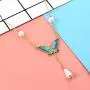 MIXIA Colorful Animal Butterfly Jewelry Set Enamel Insect Earrings Necklace Pendant Sets Teardrop Pearls for Women Wedding Party MIXIA Colorful Animal Butterfly Jewelry Set Enamel Insect Earrings Necklace Pendant Sets Teardrop Pearls for Women Wedding Party