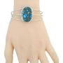 Turquoise Bracelet Sterling Silver 925 Genuine Turquoise