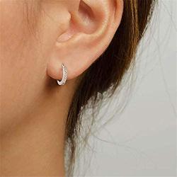 Hoop Earring 14K Plated Cuff Hoop Earrings Small Huggie Earrings Dainty Jewelry Gift for Women