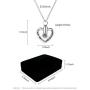 RNUIE Ashes Necklace,Heart Projection Memorial Pendant,Cremation Jewelry for Ashes 100 Kinds I Love You with Gift Box