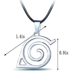 Yozone Naruto Necklace Leaf Necklace Leaf Village Symbol Logo Double Brand Pendant Necklace