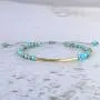 KELITCH Friendship Bracelets Handmade Single Strand Gold Beaded Bar Bracelets Chic Bangle KELITCH Friendship Bracelets Handmade Single Strand Gold Beaded Bar Bracelets Chic Bangle