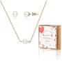 Zealmer Womens 16K Gold Plated Necklace & Stud Earrings Jewelry Set Zealmer Womens 16K Gold Plated Necklace & Stud Earrings Jewelry Set