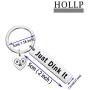 HOLLP Pickleball Jewelry Pickleball Players Gifts Just Dink It Keychain Pickleball Lovers Gift