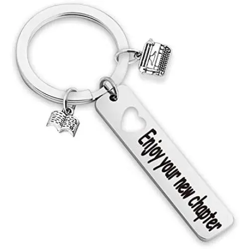 Bookworm Retirement Keychain Enjoy Your New Chapter New Beginnings Jewelry Librarian Teacher Gift(Enjoynew chapter-KR) Bookworm Retirement Keychain Enjoy Your New Chapter New Beginnings Jewelry Librarian Teacher Gift(Enjoynew chapter-KR)