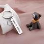HOLLP The Good Place Inspired Gift Ted Danson Quote Jewelry Take It Sleazy Keychain The Good Place Fans Gift